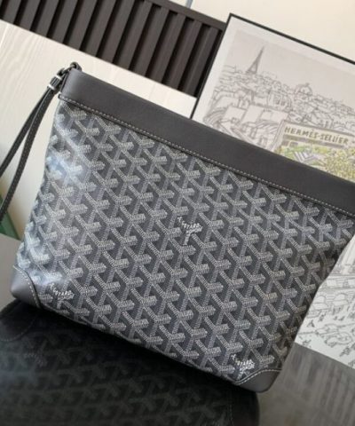 Replica Goyard Conti Pouch Grey - 1:1 premium replica handbag