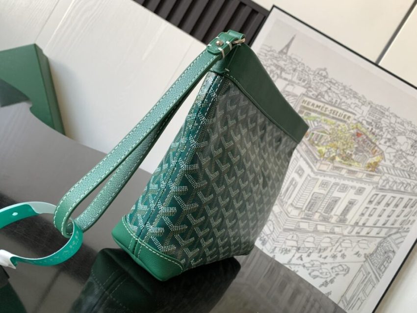Replica Goyard Conti Pouch Green - designer handbag clone