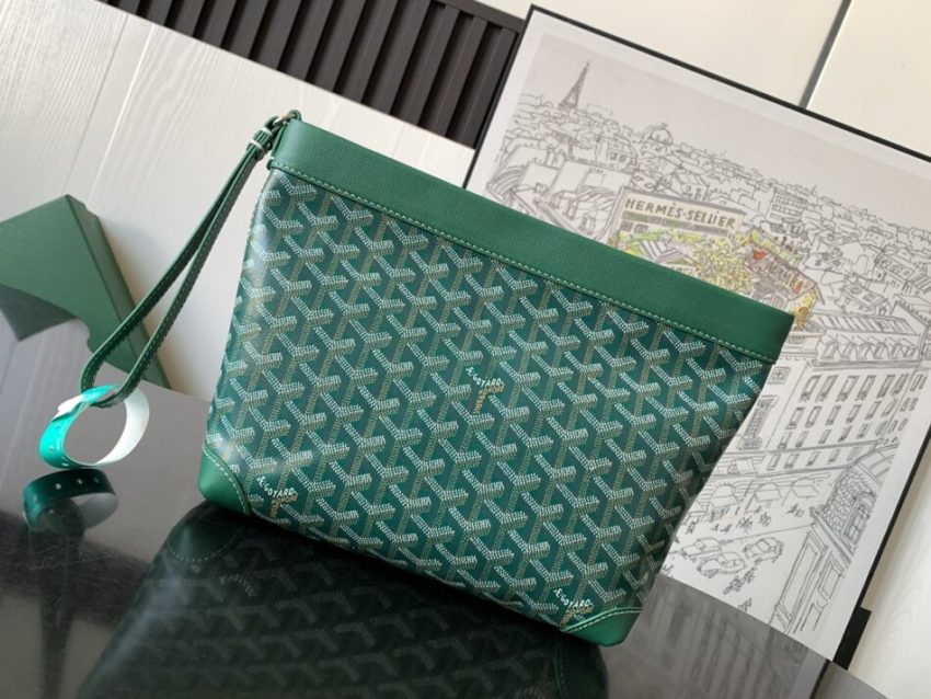 Replica Goyard Conti Pouch Green