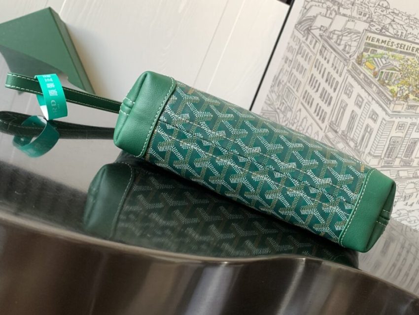 Replica Goyard Conti Pouch Green