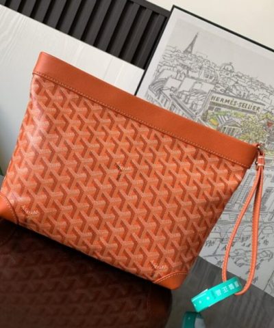 Replica Goyard Conti Pouch Orange - elite factory replica handbag