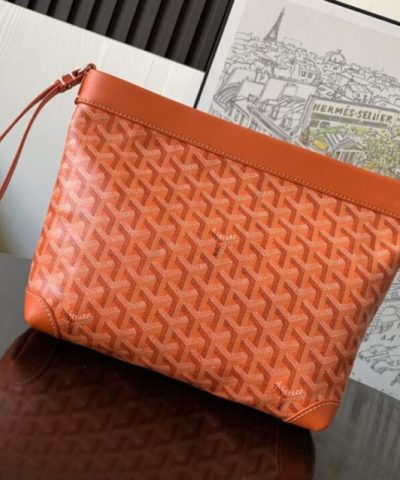 Replica Goyard Conti Pouch Orange - 1:1 premium replica handbag