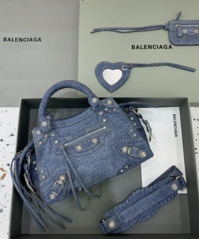 Replica Balenciaga Le City Denim - affordable luxury replica bag