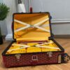 Replica Goyard Bourget Travel Suitcase Red - high-quality designer bag dupe