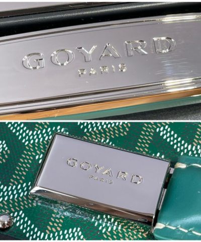 Replica Goyard Bourget Travel Suitcase Green - high-quality designer bag dupe