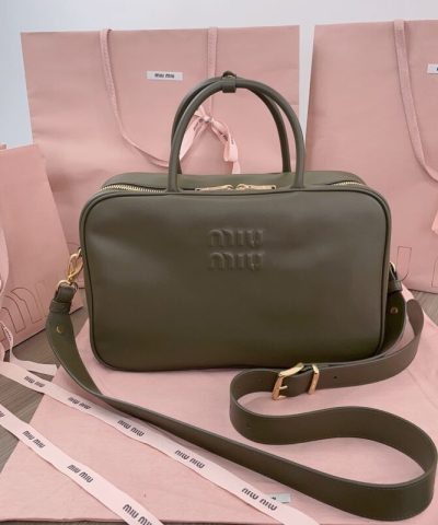 Replica Miu Miu Arcadie Small Full Grey - top-grade luxury bag dupe
