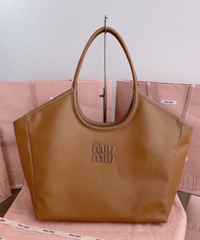 Replica Miu Miu Ivy Tote Brown