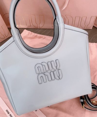 Replica Miu Miu Ivy Small Tote Grey