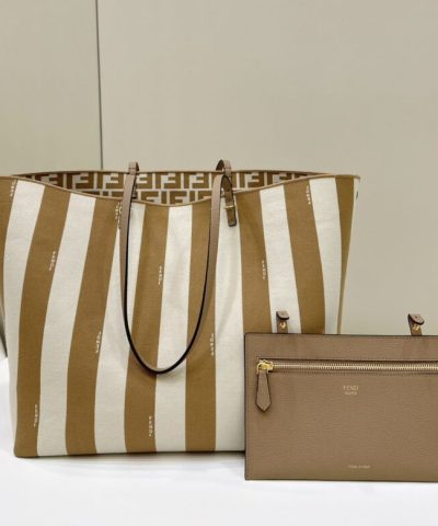 Replica Fendi Two Side Small Tote Beige - affordable luxury replica bag