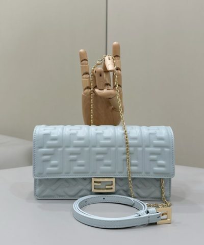 Replica Fendi Baguette Small Sky Blue