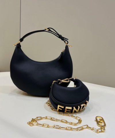 Replica Fendi Fendigraphy Large Black - high-quality designer bag dupe