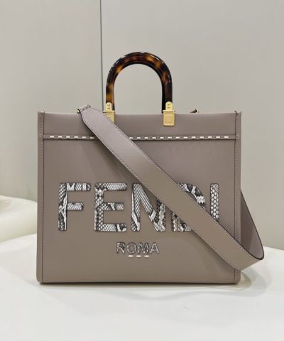 Replica Fendi Sunshine Tote Beige - designer handbag clone