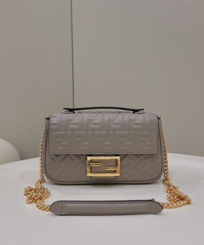 Replica Fendi Baguette Sliding Chain Beige