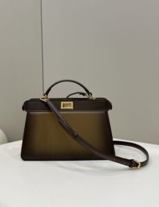 Replica Fendi Peekaboo Large Dark Brown