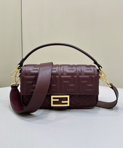 Replica Fendi Baguette Bordeaux