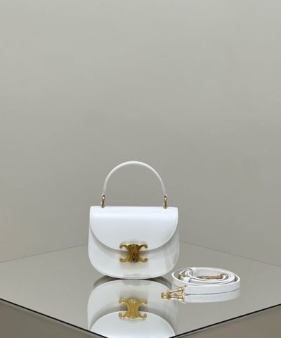 Replica Celine Mini Triomphe White - high-quality designer bag dupe