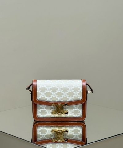 Replica Celine Triomphe Mini White - 1:1 premium replica handbag