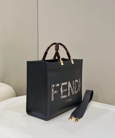 Replica Fendi Sunshine Tote Dark Grey