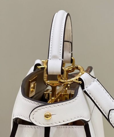 Replica Fendi Peekaboo Medium White - high-quality designer bag dupe