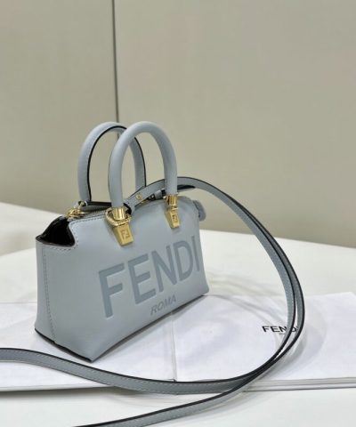 Replica Fendi By The Way Boston Sky Blue - premium superclone handbag