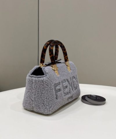 Replica Fendi By The Way Boston Blue Wool