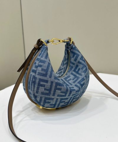 Replica Fendi Fendigraphy Small Denim Blue