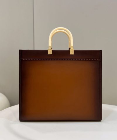 Replica Fendi Peekaboo Tote Brown