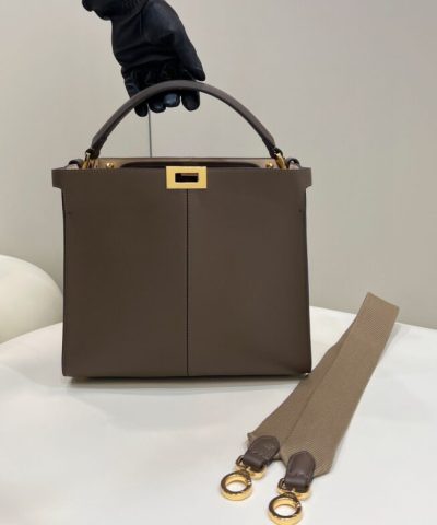 Replica Fendi Peekaboo X Lite Brown