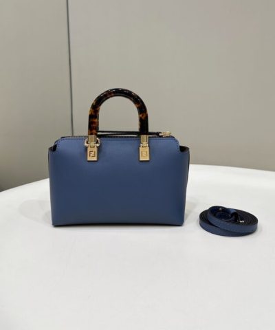 Replica Fendi By The Way Boston Blue - 1:1 premium replica handbag