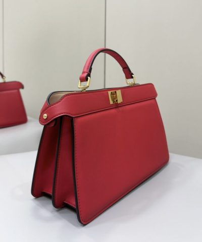 Replica Fendi Peekaboo Large Red - designer handbag clone