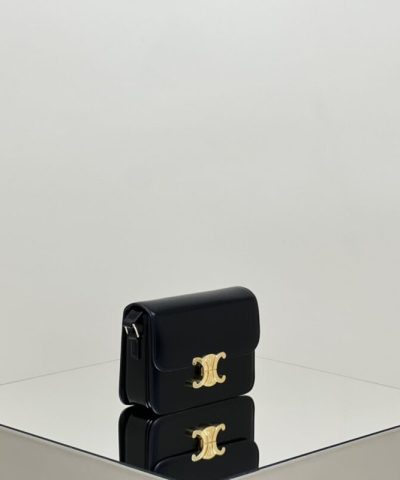 Replica Celine Triomphe Mini Black - elite factory replica handbag