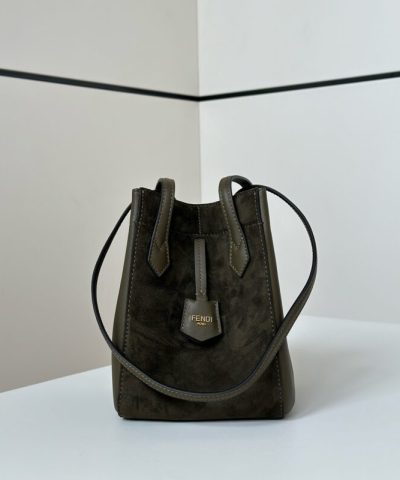 Replica Fendi Origami Small Dark Green