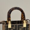 Replica Fendi Mini Tote Brown Canvas - designer handbag clone