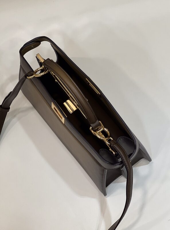 Replica Fendi Peekaboo Large Dark Brown