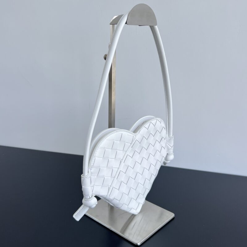 Replica Bottega Veneta Solstice White Heart - 1:1 premium replica handbag