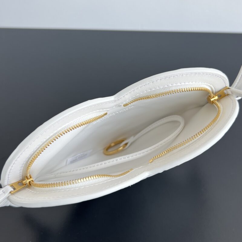 Replica Bottega Veneta Solstice White Heart - 1:1 premium replica handbag