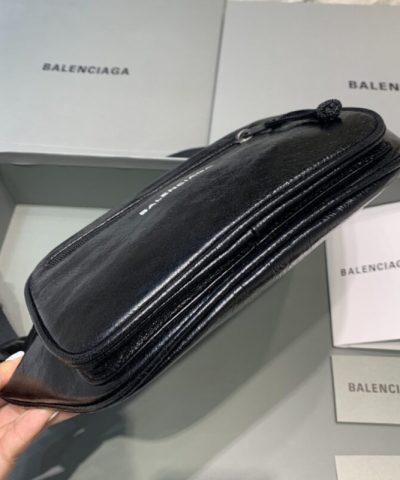 Replica Balenciaga Everyday Bag Patent Black