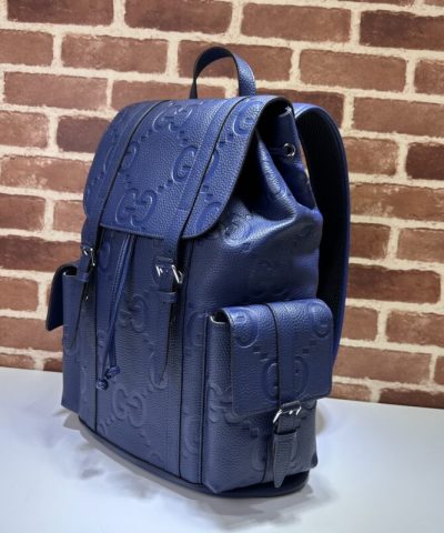 Replica Gucci Medium Backpack Full Blue - high-end replica designer purse