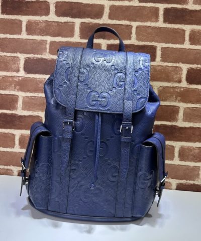 Replica Gucci Medium Backpack Full Blue - premium superclone handbag
