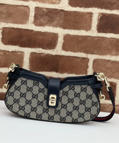 Replica Gucci Moon Side Canvas Black