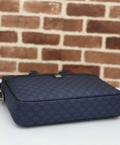 Replica Gucci Crossbody Briefcase Blue - 1:1 premium replica handbag