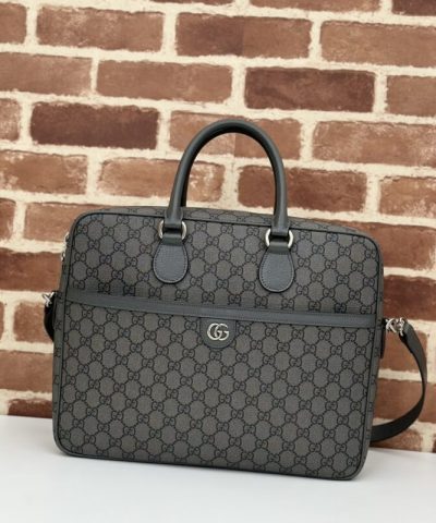 Replica Gucci Crossbody Briefcase Grey - high-quality designer bag dupe
