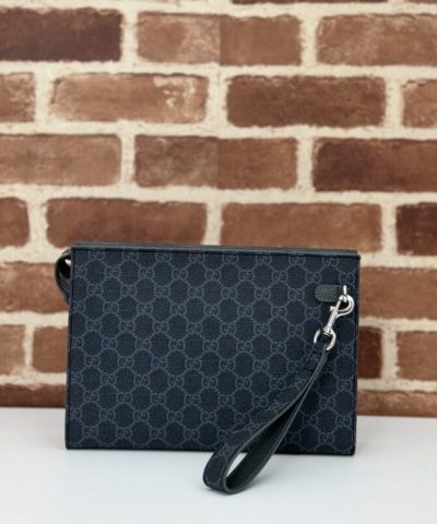 Replica Gucci GG Canvas Pouch Blue