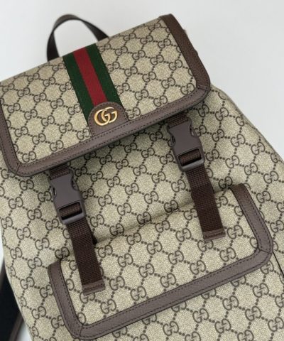 Replica Gucci Large Ophidia Backpack Beige - elite factory replica handbag