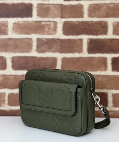 Replica Gucci Jumbo GG Crossbody Green