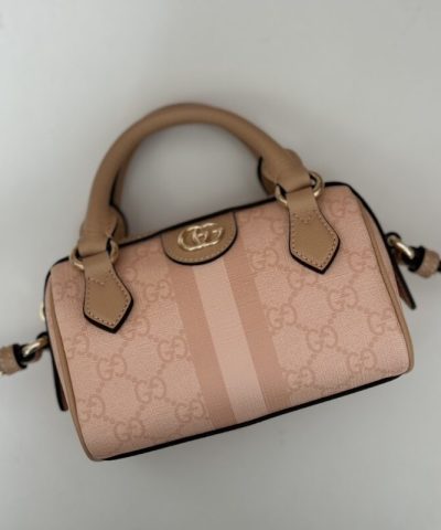 Replica Gucci GG Ophidia Boston Pink - 1:1 premium replica handbag