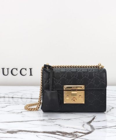 Replica Gucci Padlock's Small Lock Black - premium superclone handbag