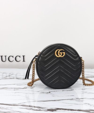 Replica Gucci GG Mormont Round Black