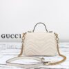 Replica Gucci GG Marmont Top Handle White - high-end replica designer purse
