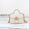Replica Gucci GG Marmont Top Handle White - elite factory replica handbag